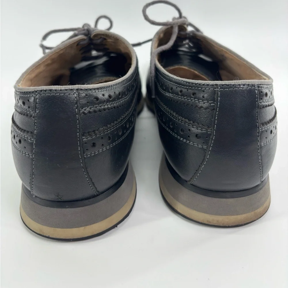 Florsheim limited indigo flux wingtip oxfords 10 black work office comfort